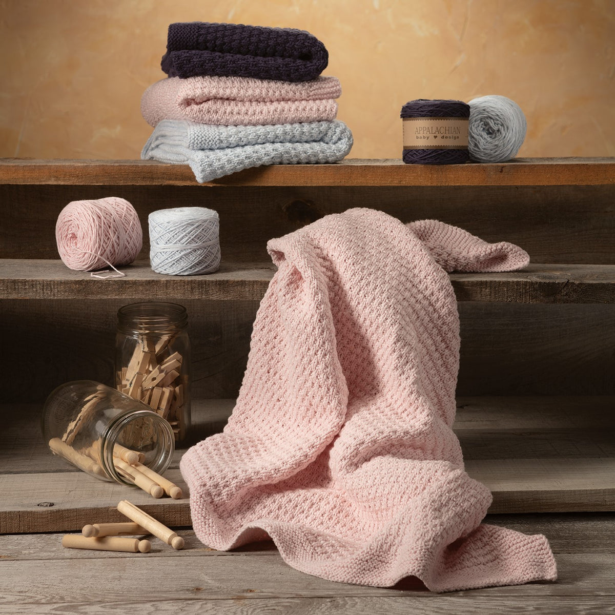 uppababy knit blanket Sweet Dreams Blanket Kit Indigo