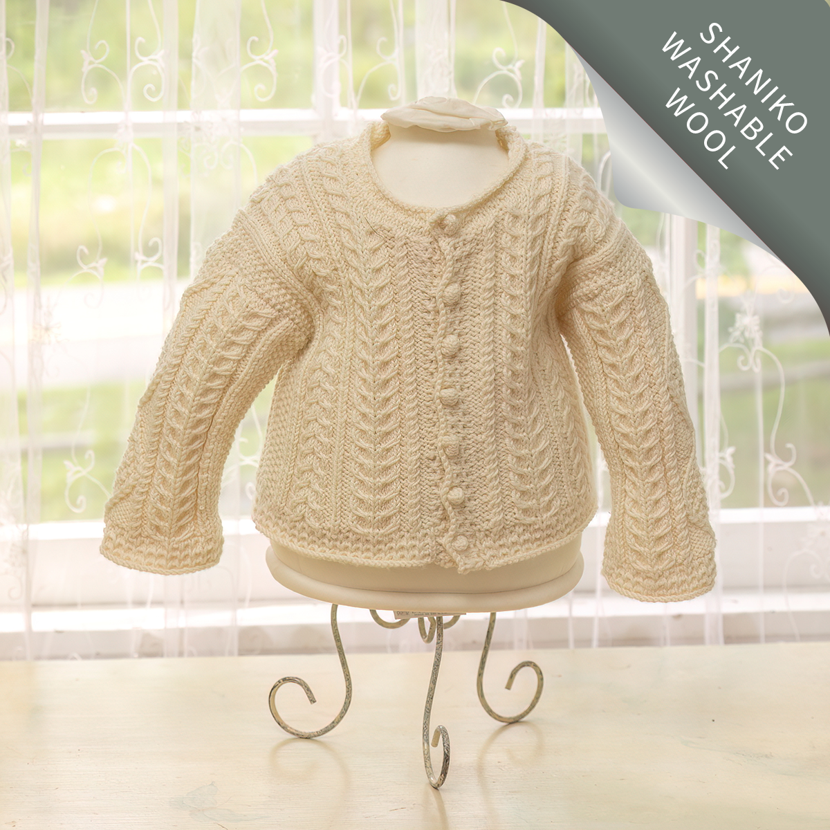 Baby aran cardigan discount